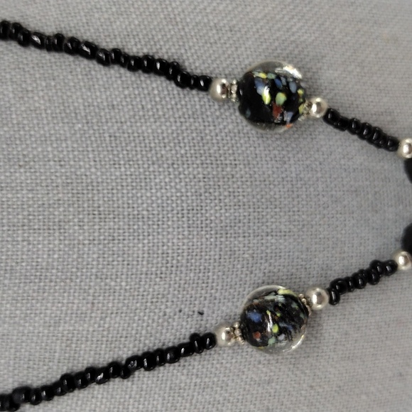 Glass Heart and Bead Necklace - Picture 3 of 9